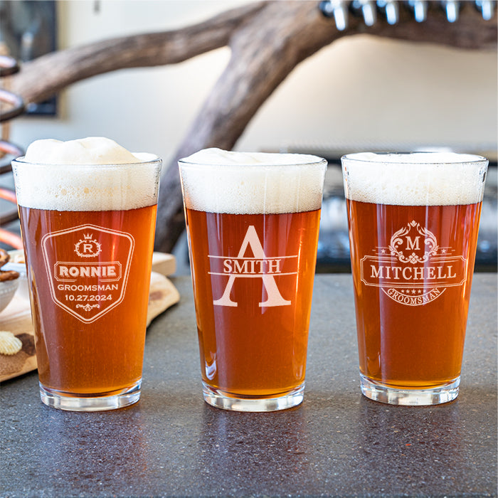 Engraved Pint Glasses