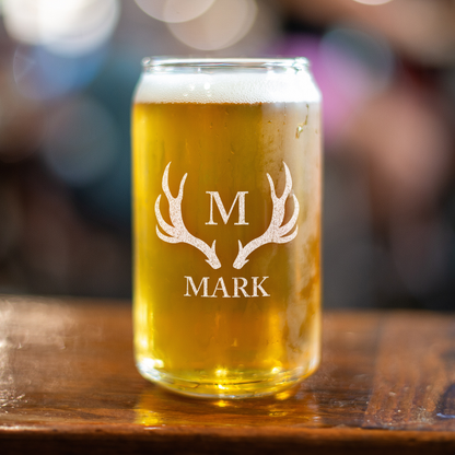 Personalized Beer Can Glass For Groomsmen